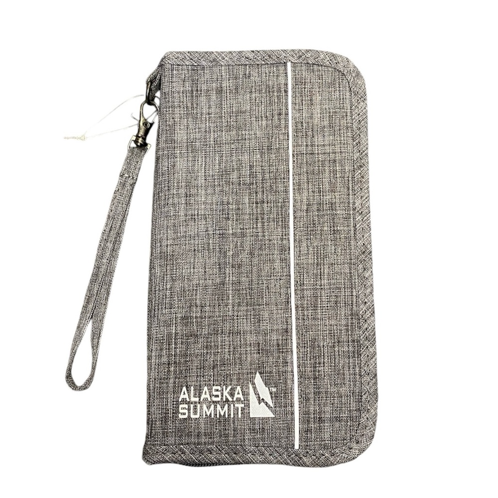 NWOT Alaska Summit Passport Travel Zip Wallet Wristlet